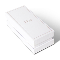 Boîte à bijoux élégante de forme personnalisée avec couvercle en EVA et laminage mat de base et gaufrage pour emballage cadeau de crème pour le visage
