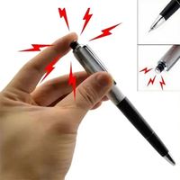 Bolígrafo Eléctrico de Truco de Magia Práctico, Juguete Divertido con Efecto de Descarga Sorprendente, Clásico, Duradero, de Plástico, con Batería Integrada JY, 15cm