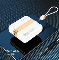 2-in-1 Magnetisch Abnehmbare Schnellladende Tragbare Powerbank mit Integriertem Kabel 20000 mAh Kapazität
