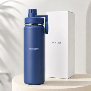 Gobelet isotherme en acier inoxydable à double paroi de 40 oz, sans BPA, personnalisable avec logo, pour boissons chaudes et froides, anti-fuite, bouteille d'eau de voyage - Product Image 1