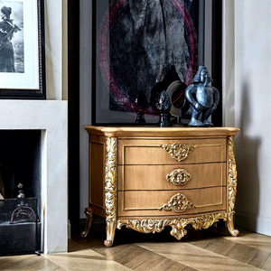 French Classic Style High Quality <strong>Solid</strong> <strong>Wood</strong> <strong>Chest</strong> of <strong>Drawers</strong> Luxury Hand Carved Elegant Bedroom <strong>Drawer</strong> - Product Image 1