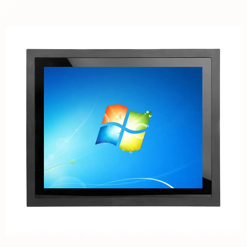 Factory Direct 17 Inch Industrial PC Embedded Capacitive Touch Screen Monitor Multiple Interfaces Linux Operating System Serial