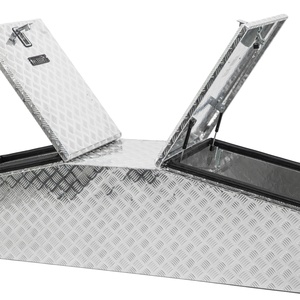 Boîte à outils extérieure portable étanche et anti-poussière Herui Gull Wing avec 2 portes à ouverture supérieure en aluminium pour camion, capacité 1000L, 7-9 - Product Image 6