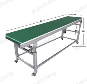 Einstellbare Geschwindigkeit Leichte kunden spezifische Breite 10m langes PVC-Förderband in Lebensmittel qualität für die Lager logistik - Product Image 3