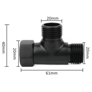 Conector en T para Manguera de Desviación de Inodoro, Adaptador de Válvula de Agua para Grifo G1/2'', Conector de Manguera en Forma de T con Válvula de Ángulo - Product Image 2