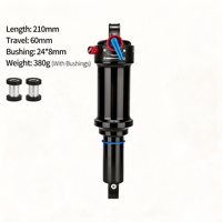 Amortisseur à air pour vélo RX3 165mm/190mm/210mm avec fonction de réglage/amortissement/verrouillage, amortisseur arrière VTT