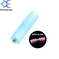 Promotionnel coloré AAA à AA taille Portable batterie sèche convertisseur de cellule en plastique adaptateur entretoise commutateur boîtier