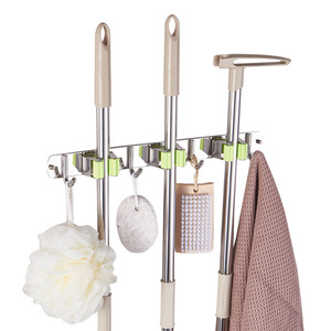 Herramientas de limpieza del hogar, mopa y soporte de escoba, organizador con fuerte succión - Product Image 1