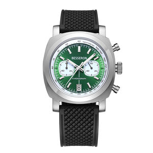 Reloj de Pulsera Cronógrafo Retro Premium con Movimiento Seiko VK64 y Correa de Fluororubber para Uso Empresarial y Deportivo - Product Image 1