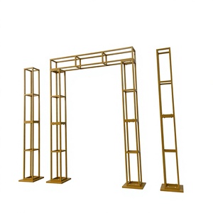 3D Aluminum Alloy 6x6.5ft Square Arch <b>Backdrop</b> <b>Stand</b> with Luxury Design for Birthday Wedding Party Decoration Fast Delivery - Product Image 3