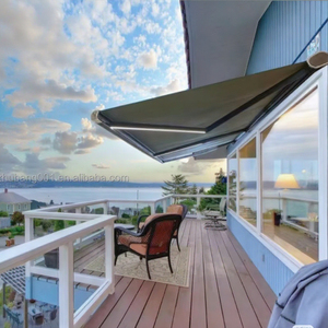 Chất Lượng Cao Cao Cấp Heavy Duty Nhôm Ngoài Trời Cassette Có Thể Thu Vào Mái Hiên Hàng Đầu Mới Nhất Thiết Kế Đầy Đủ Hộp Bảo Hiểm Patio Không Gian - Product Image 4