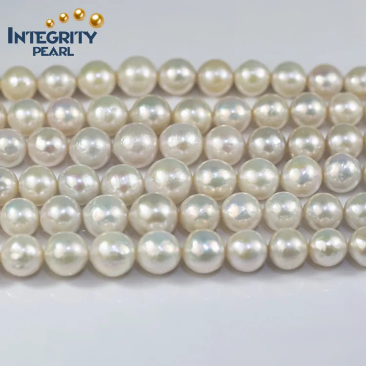 11-13mm Large Big Size Chinese round edison loose fresh water real natural cultured freshwater pearls strand strings