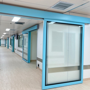 Puertas Modernas de Acero Inoxidable para Quirófanos de Hospital, Puertas Herméticas de Vidrio para Salas de UCI, Puerta Corredera Automática con Rejilla Antipolvo - Product Image 3