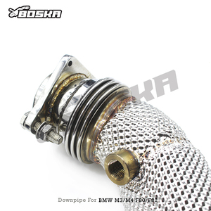 ท่อลงสแตนเลส OEM สำหรับ M3/M4 F80/F82 3.0T ปี 2014-2019 รถสตรีท ระบบไอเสีย Boska แบบไหลอิสระ ท่อตรง - Product Image 5