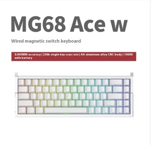 Clavier magnétique filaire Irok MG68 ACE/MG68 ACE W, taux <span class=keywords><strong>de</strong></span> réponse ultra-élevé <span class=keywords><strong>de</strong></span> 8000 Hz, clavier mécanique <span class=keywords><strong>de</strong></span> jeu en alliage d'aluminium - Product Image 4