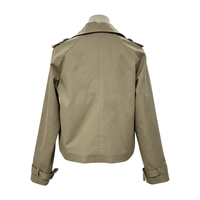 Vente en gros usine – Manteau trench court classique pour femme, coupe-vent décontracté, double boutonnage, vêtement d'extérieur printemps, support OEM ODM