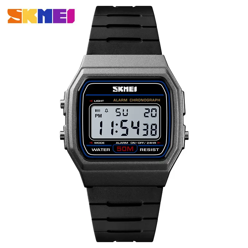 skmei1412 simple fashion multifunctional student electronic watch sports waterproof explosion trend couple watch