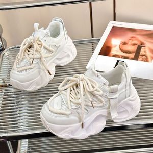 Candy Color Chaussures Femmes Thick Sole Green Chunky Platform Wedges <b>Sneakers</b> for Ladies - Product Image 4
