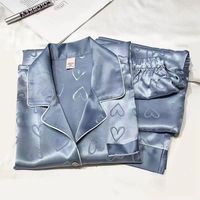 Nouveaux Pyjamas Femme à Manches Longues, Frais et Légers, Doux, pour l'Été, Ensemble pour Dortoir et Maison