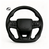 Améliorez votre véhicule avec un volant en cuir et bois de pêche personnalisé de haute qualité, compatible avec Toyota LC300, LC250, LC200, Hilux et Corolla