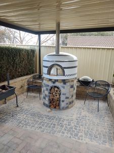 <span class=keywords><strong>Horno</strong></span> de Pizza Romántico de Cerámica para Exteriores, <span class=keywords><strong>Horno</strong></span> Individual con Calefacción de 450 Grados, <span class=keywords><strong>Horno</strong></span> de Pizza de Leñ<span class=keywords><strong>a</strong></span> - Product Image 2