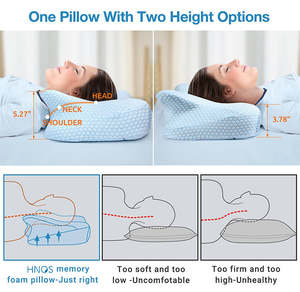 Bantal Ergonomis Kontur dengan Sarung Lepas Pasang, Bantal Medis untuk Leher dan Bahu, Pereda Nyeri Leher - Product Image 5