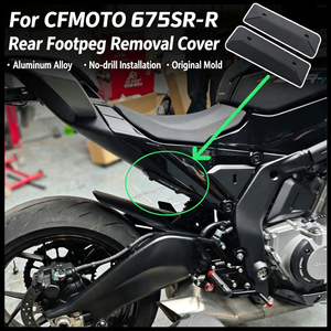 Cache-pieds arrière décoratif en aluminium pour moto CFMOTO 675SR 675NK – Offre Spéciale - Product Image 2
