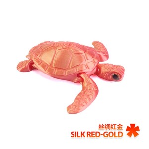 Juguete de Tortuga Marina de Plástico Impreso en 3D Personalizado con Articulaciones Giratorias, Ojos Realistas, Juguete Educativo de Aprendizaje - Product Image 3