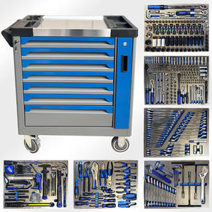 Set di Utensili in Acciaio Inossidabile da 526 Pezzi, Carrello Portautensili a 7 Cassetti per Stoccaggio e Uso in Officina - Product Image 1