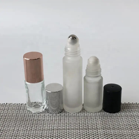 Flacon de 10 ml pour huile essentielle rafraîchissante, format voyage, avec bille en verre et capuchon en bambou