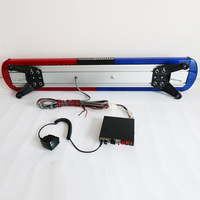 Barre lumineuse d'urgence à LED CJB-200 BIAOCHI de 47 pouces, haute puissance sonore, alarme, 12V/24V, lumières LED rouges et bleues pour voitures, ambulance