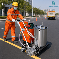 Machine de marquage routier thermoplastique portative, équipement de marquage de lignes à chaud pour la construction de marquages routiers