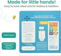 Audio et son pour enfants Espagnol Musical Apprentissage précoce Livre à couverture rigide Livre sonore pour bébé avec boutons interactifs