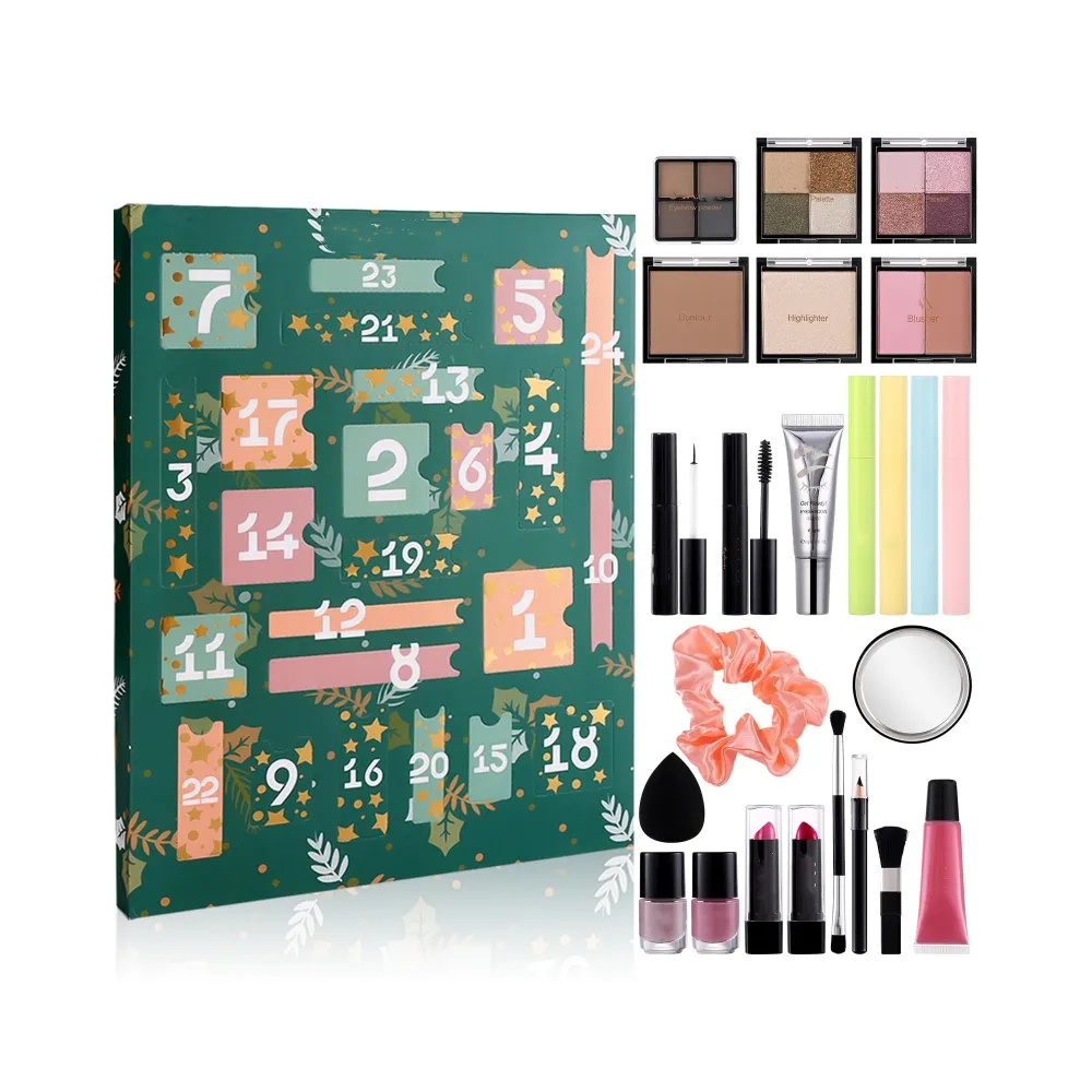 Advents kalender 2023-24 Tage Weihnachten Make-up-Sets für Frauen Geschenk Full Private Label Make-up-Set