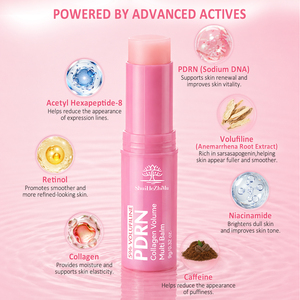 Baume multi-usages PDRN Collagène Rose du fabricant, 5% Volufiline en stick, pour le contour des yeux, la réparation des rides et le soin portable OEM - Product Image 4