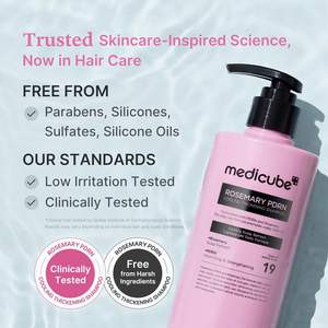Champú Medicube Rosemary PDRN 400 ml, Refrescante y Engrosador, Cuidado del Cuero Cabelludo para Todo Tipo de Cabello - Product Image 6