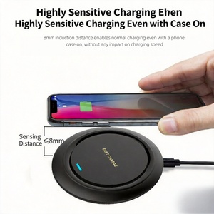 Prix de gros du fabricant, mini chargeur sans fil magnétique à <span class=keywords><strong>induction</strong></span> pour bureau, chargeur universel rapide pour téléphone 10W PD Type-C - Product Image 2