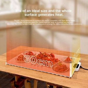 2024 New <b>Foldable</b> Eco-Friendly Rectangle Silicone Electric Heating Warming Tray with Adjustable Temperature - Product Image 4