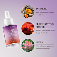 Oem Natural Crocus Sativus Previene Acné Hidratante Antiarrugas Punto Oscuro Eliminar Cúrcuma Azafrán Suero para Cara