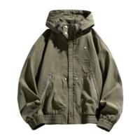 Vestes pour hommes en gros. Veste longue à capuche pour entraîneur sportif, couleur unie, idéale pour le patinage, la randonnée en plein air, veste tendance
