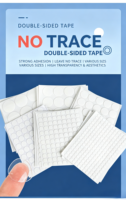 Tapis adhésif nano double face en polyuréthane transparent découpé sur mesure, épaisseur 2 mm, en gel PU souple, lavable, en rouleau