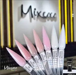 Mixcoco fransız manikür serisi 15ml profesyonel UV jel Salon ürünleri tırnak malzemeleri onglerie/manucr yarım şeffaf jel lehçe