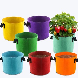 Sacs de culture de pommes de terre respirants et résistants de 5 gallons, épaisseur 8 mm, avec poignées, en tissu non tissé, pour extérieur, marque SH - Product Image 3