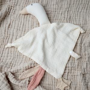 Couvertures d'emmaillotage de sécurité en mousseline de coton pour bébé à la mode mignonnes décoratives pour la maison oie bébé couette - Product Image 3