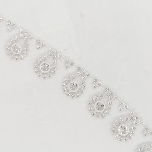 Mode une rangée ss6 ss8 Larme transfert cristal strass pierre décor baguage strass chaîne de coupe - Product Image 6