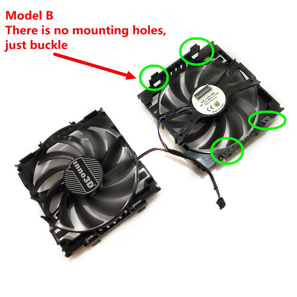 InnoVISION GTX1060 GPU Cooler Fan Replacement for INNO3D GeForce