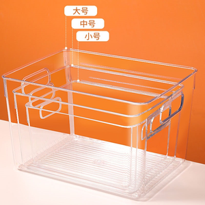 Contenedores Apilables Transparentes con Tapas, Recipientes Grandes de Plástico con Asas para Despensa, Baño, Cocina, Armario, Refrigerador, Guardarropa - Product Image 6