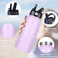 Bouteilles isothermes personnalisées 750 ml, bouteille d'eau isolée, 24 heures chaud/froid, bouteille d'eau sport en acier inoxydable