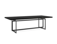 Table à manger rectangulaire de luxe en acier inoxydable avec plateau en marbre, design italien, pour 4, 6 ou 8 personnes
