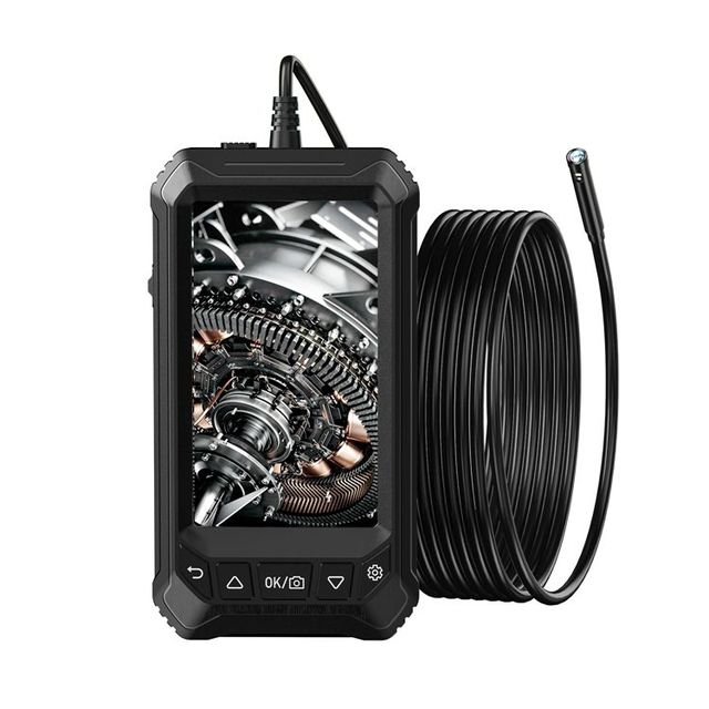 5inch IPS Display Dual Lens Pipeline Check Snake Endoscope 8mm Industrial Borescope Inspection Camera HD